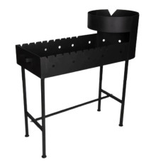 Мангал с печью для казана 12 литров