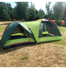 Палатка туристическая 4-х местная, MirCamping  2 в 1 с тамбуром-шатром, арт. 1005-4