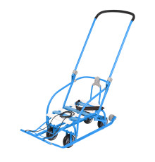 Санки детские Nika Nikki3  (складная ручка и спинка), арт. N3/Г ( ГОЛУБОЙ )