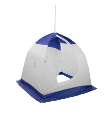 Палатка зимняя зонт СЛЕДОПЫТ (150х200), Oxford 210D PU 1000, S по полу 1,9 кв.м, цв синий/белый, арт. PF-TW-34