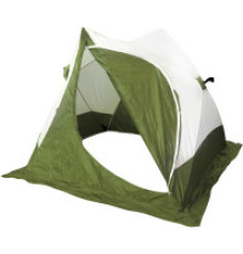 Палатка зимняя СЛЕДОПЫТ 2-скатная, 180х188х149 Oxford 210D PU 1000, цв. синий/белый с принтом