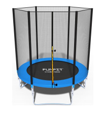 Батут Funfit (фанфит) BASIC 183 см с защитной сеткой БЕЗ лестницы (синий)