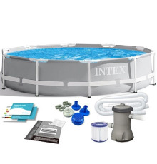 Каркасный бассейн Intex 305 x 76см с фильтр-насосом 1250 л/ч, арт. 26702