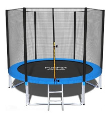 Батут Funfit (фанфит) PRO 252 см (УСИЛЕННЫЙ) с лестницей и длинными ножками