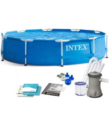 Каркасный бассейн Intex 305 x 76см с фильтр-насосом 1250 л/ч, арт. 28202