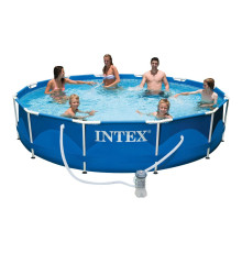 Каркасный бассейн Intex 366 х 76см с фильтр-насосом 2000 л/ч, арт. 28212